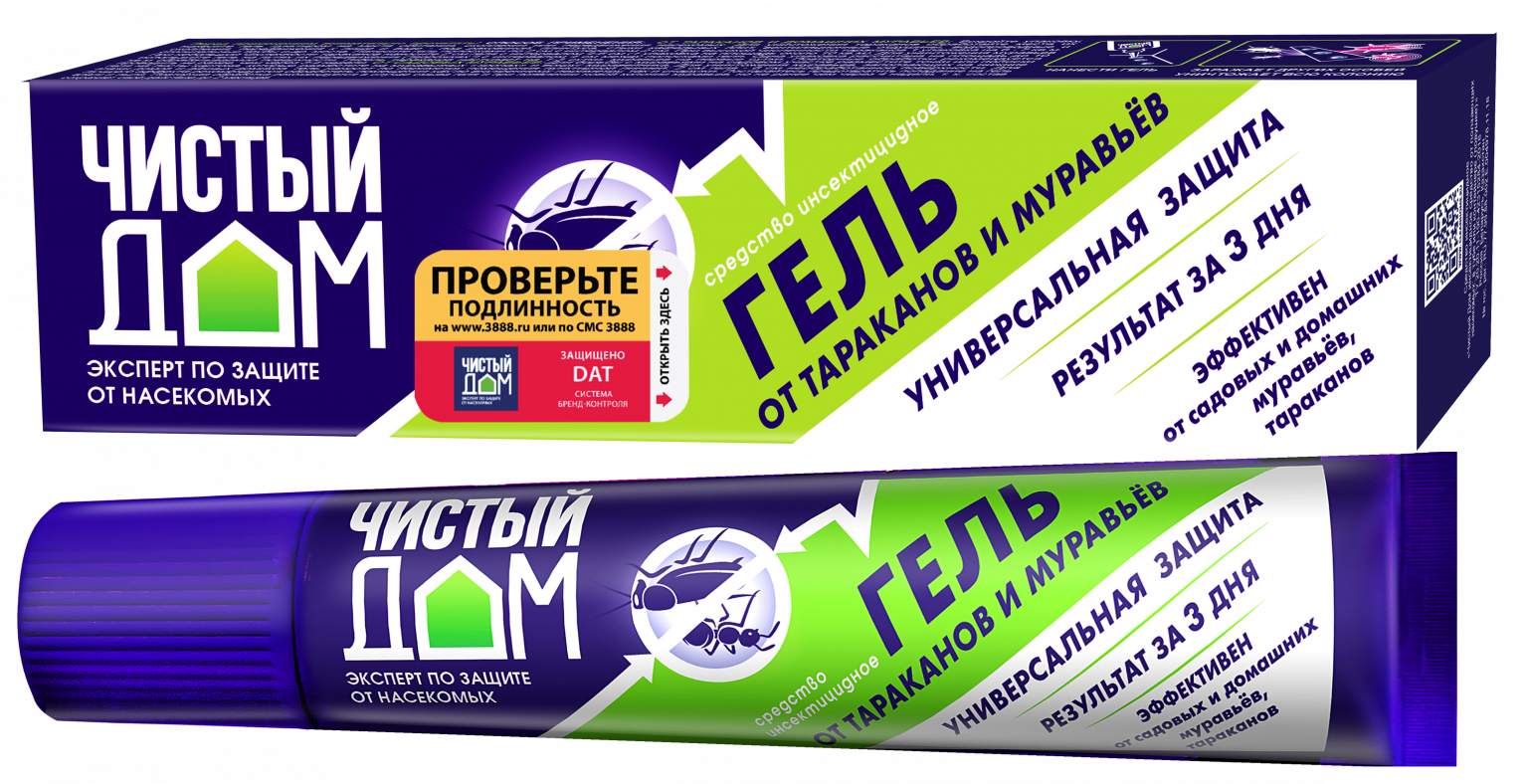 Гель от тараканов и муравьёв \"Чистый Дом\" - Чистый Дом